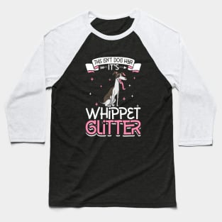 Whippet glitter Baseball T-Shirt